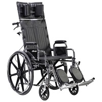 Drive Deluxe Sentra Full Reclining Dual Axle Wheelchair